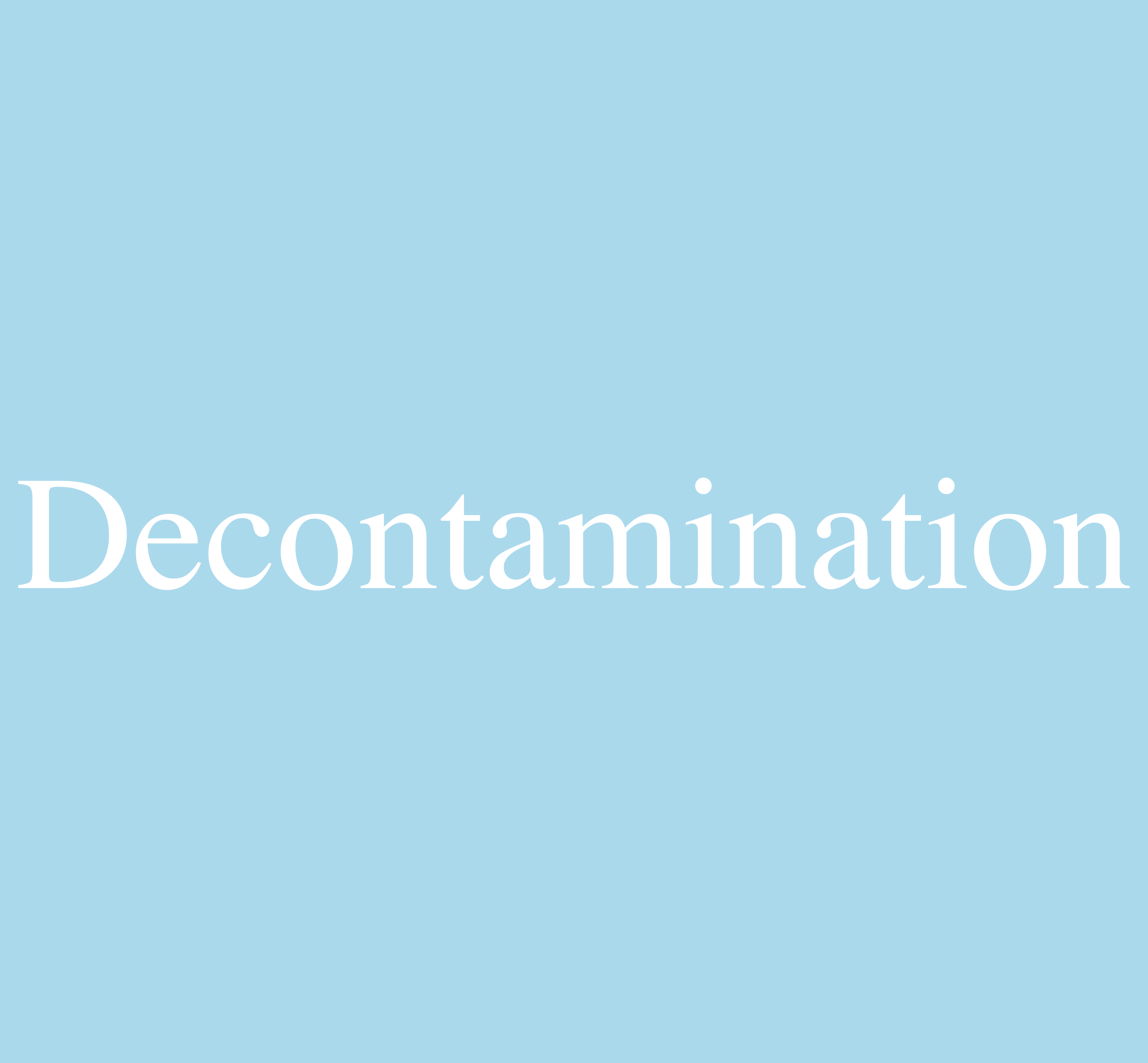 decontamination